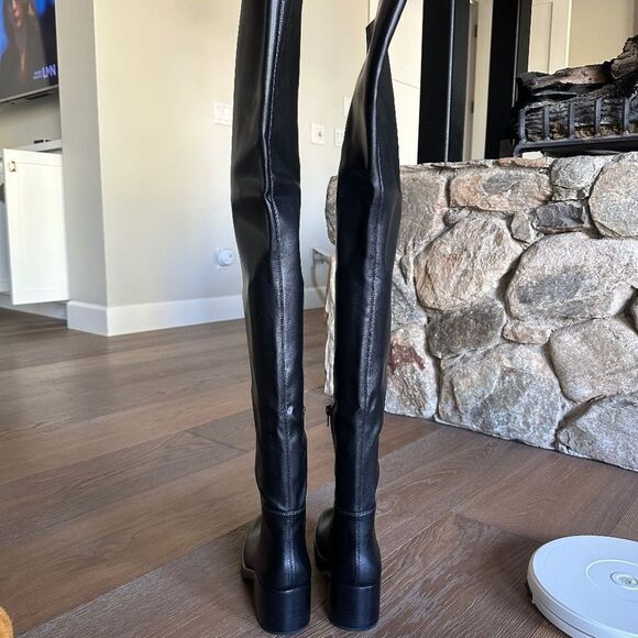 JEFFREY CAMPBELL Reflect Thigh High Platform Boot In Black - Picture 6 of 9